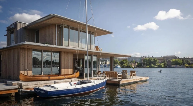 Une maison flottante conçue par un architecte sur deux étages — Planète Déco